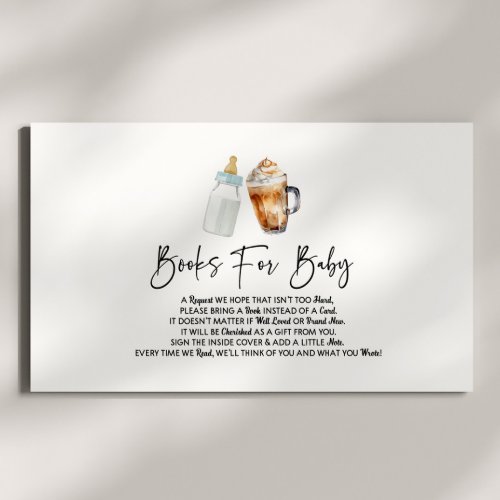 Baby Is Brewing Coffee Baby Shower Books For Baby Enclosure Card