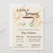 Baby is Brewing Coffee  Baby Shower Invitation (Front)