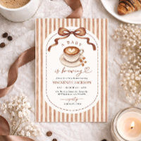 Baby is Brewing Coffee Baby Shower Invitation