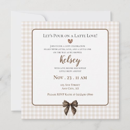Baby is Brewing Coffee Baby Shower Invite