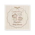 Baby Is Brewing Coffee Baby Shower Napkin
