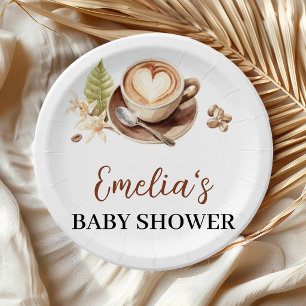 Baby is Brewing Coffee Baby Shower Party Paper Plates
