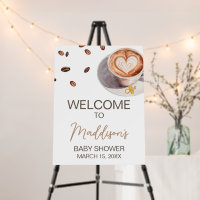 Baby is Brewing Coffee Baby Shower Welcome Sign