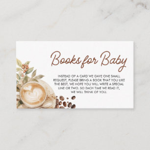 Baby is Brewing Coffee Bean Books for Baby Enclosure Card