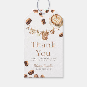 Baby is Brewing Coffee Bean Thank You baby shower Gift Tags