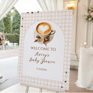 Baby is Brewing Coffee Bean Theme Baby Shower Foam Board