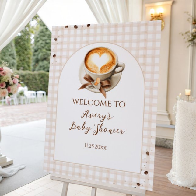 Baby is Brewing Coffee Bean Theme Baby Shower Foam Board (Creator Uploaded)