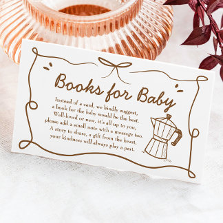 Baby Is Brewing Coffee Books for Baby Card