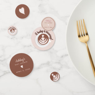 Baby is Brewing Coffee Brunch Baby Shower Sprinkle Confetti