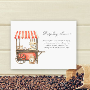 Baby is Brewing Coffee Display shower Enclosure Card