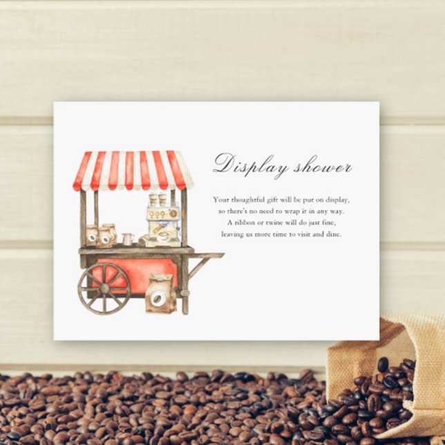 Baby is Brewing Coffee Display shower Enclosure Card (Creator Uploaded)