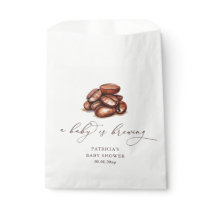 Baby is Brewing Coffee Gender Neutral Baby Shower Favor Bag