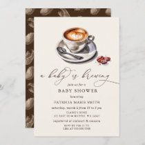 Baby is Brewing Coffee Gender Neutral Baby Shower Invitation