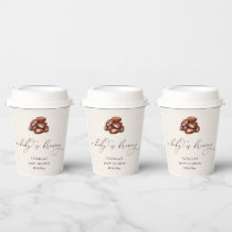 Baby is Brewing Coffee Gender Neutral Baby Shower Paper Cups