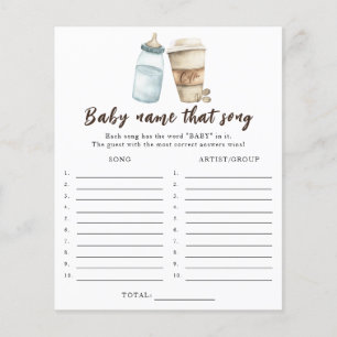 Baby is brewing coffee - Name that song game