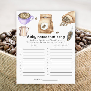 Baby is brewing coffee - Name that song game