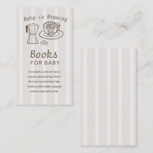 Baby is Brewing Coffee Pot Enclosure Card