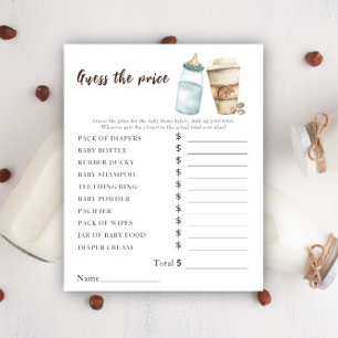 Baby is brewing coffee - Price Guess Game