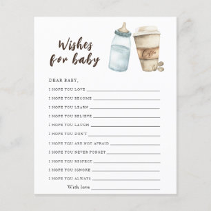 Baby is brewing coffee - wishes for baby