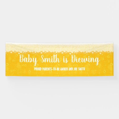 Baby is Brewing Craft Brew Party Decoration Banner