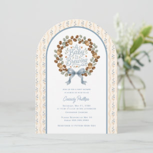 Baby is Brewing Fall Coffee Baby Shower Invitation