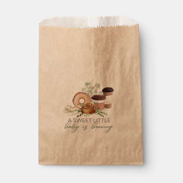 Baby is Brewing Favor Bag (Front)