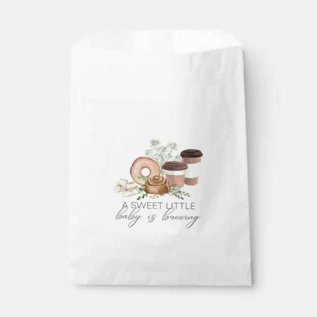 Baby is Brewing Favor Bag (Front)