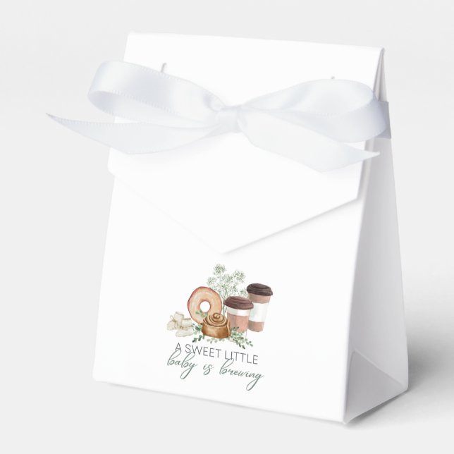 Baby is Brewing Favor Boxes (Front Side)