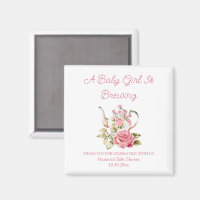 baby is brewing floral tea party girl baby shower 