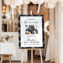 Baby Is Brewing Halloween Baby Shower Welcome Sign
