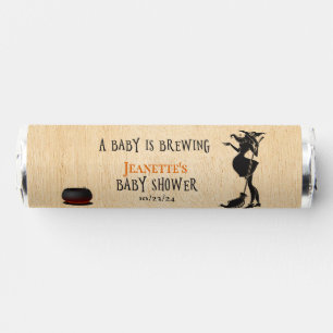 Baby is Brewing Halloween Witch Baby Shower Breath Savers® Mints
