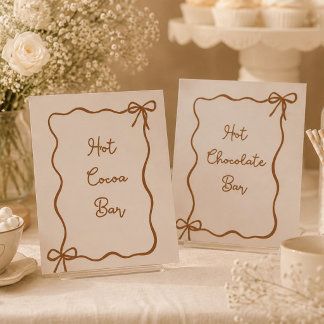 Baby is Brewing Hand Drawn Coffee Baby Shower Pedestal Sign
