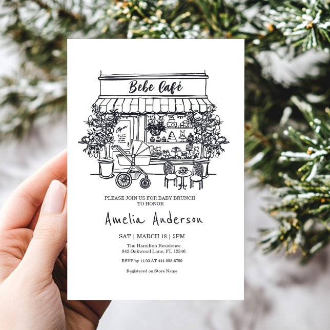  baby is brewing Home cafe themed BABY Shower Invitation (Creator Uploaded)