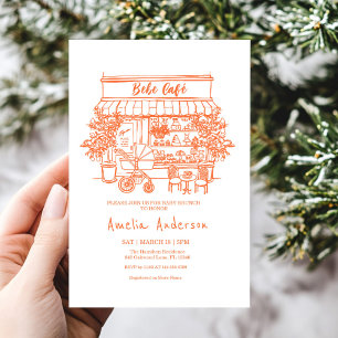  baby is brewing Home cafe themed BABY Shower Invitation