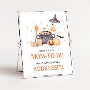 Baby is Brewing Orange Envelope Station Poster