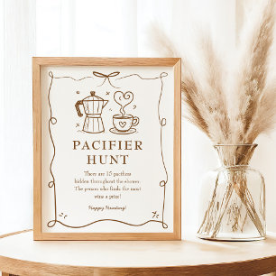 Baby is Brewing Pacifier Sign