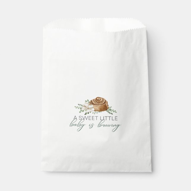 Baby is Brewing Pastry Favor Bag (Front)