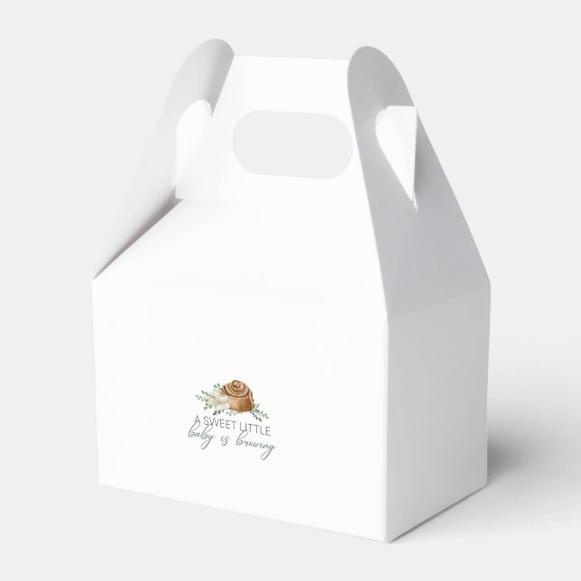 Baby is Brewing Pastry Favor Boxes (Front Side)