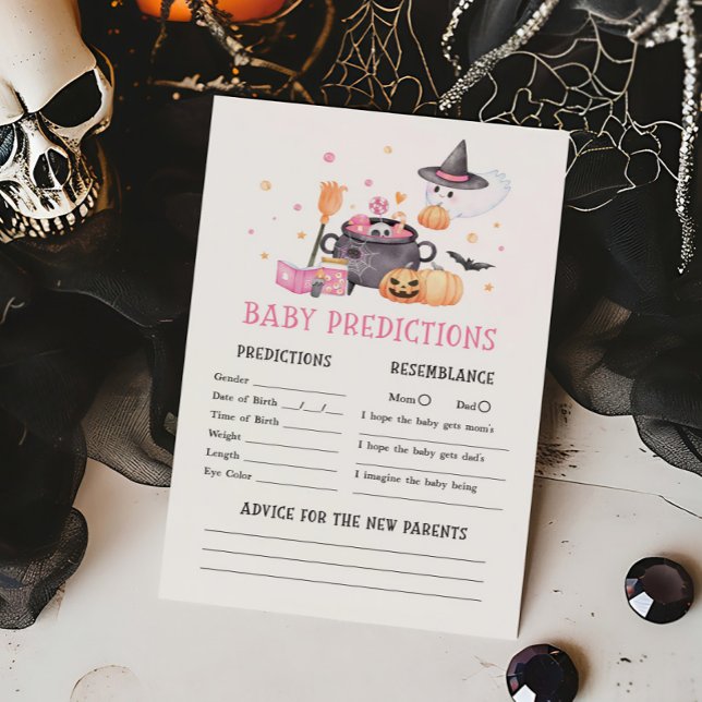 Baby is Brewing Pink Baby Predictions Game (Baby is Brewing Baby Shower Baby Predictions Game)