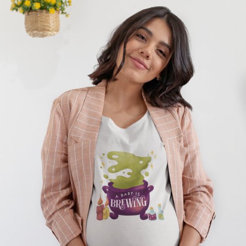 Baby Is Brewing Pregnancy T_Shirt