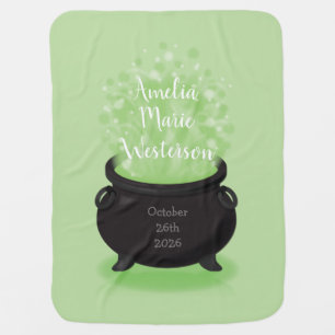 Baby is Brewing Shower Halloween Baby Blanket