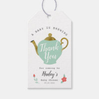 Baby Is Brewing | Tea Party Baby Shower Favor Tag