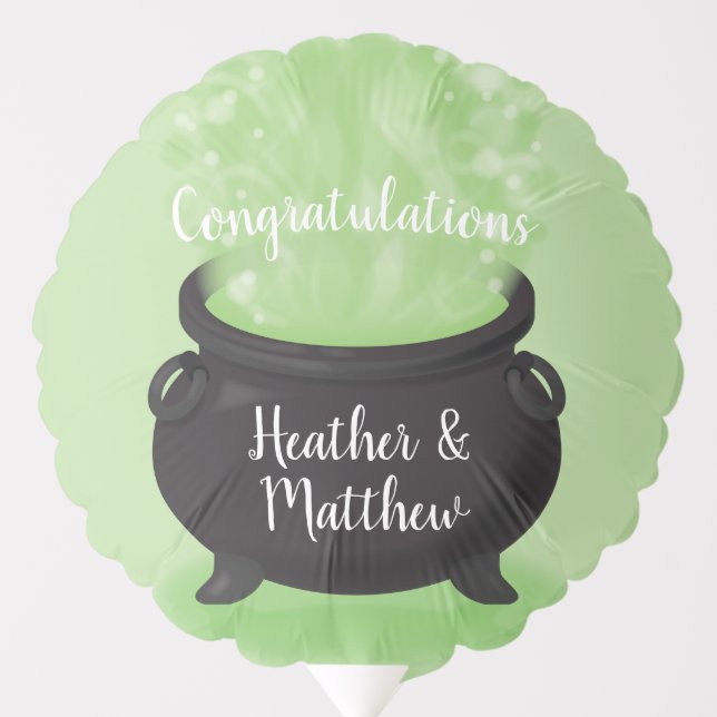 Baby is Brewing Witch Shower Halloween Cauldron Balloon (Front)