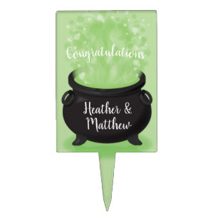 Baby is Brewing Witch Shower Halloween Cauldron Cake Topper