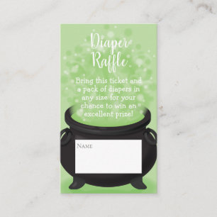 Baby is Brewing Witch Shower Halloween Cauldron Enclosure Card