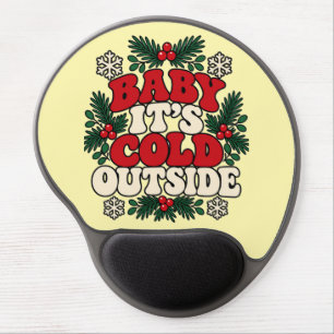 Baby It Is Cold Outside Retro Gel Mousepad