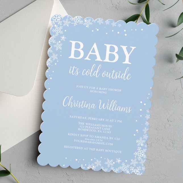 Baby It’s Cold Outside Baby Shower Invitation (Creator Uploaded)