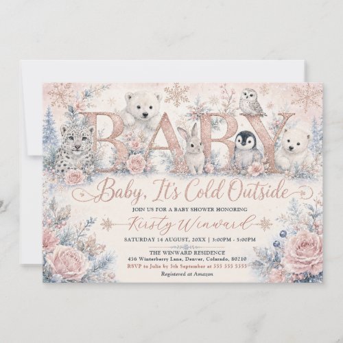 Baby It’s Cold Outside Winter Baby Shower Invitation