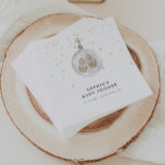 Baby it’s cold outside Winter Baby Shower Napkins<br><div class="desc">“Baby it’s cold outside” Celebrate the mom-to-be with these gender neutral winter baby shower napkins featuring a minimalist watercolor illustration of a glass ornament with baby shoes inside and tiny snowflakes.</div>