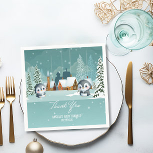 Baby It’s Cold Outside Winter Woodland Baby Shower Napkins